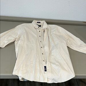 Classic Cream Button-Up Shirt